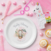 Babydusche Woodland Animal Pappteller (Party)