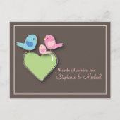 Babydusche Worte der Advice Card Baby Bird Hinweiskarte (Vorderseite)