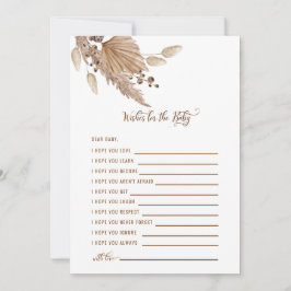 Babydusche Wünsche für Baby Pampas III Einladung