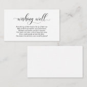 Babydusche, Wunschgeschirr, modernes Schwarzes Scr Begleitkarte (Vorne/Hinten)