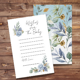 Babydusche wünscht duftende blaue Blume