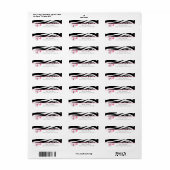 Babydusche - Zebra Print & Diaper-Button (Vorne)