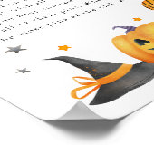 Babydusche zu Halloween, sagt kein Babyspiel Poster (Ecke)