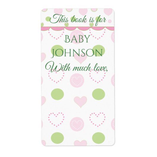 Babydusche "Zucker & Gewürze" Buchzeichen Blatt 8 (Vorne)