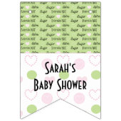 Babydusche "Zucker und Gewürze", Frack-Banner Wimpelkette (Zweite Fahne)