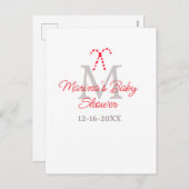 Babydusche Zuckerrohr Weihnachtsfeiermonographie Feiertagspostkarte (Vorne/Hinten)