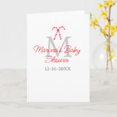 Babydusche Zuckerrohr Weihnachtsfeiermonographie Karte (Gelbe Blume)