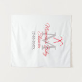 Babydusche Zuckerrohr Weihnachtsfeiermonographie Wandteppich (Vorderseite (Horizontal))