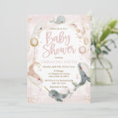 Babydusche zum Kochen eines Mädchens Einladung (Stehend Vorderseite)