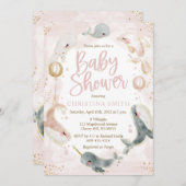 Babydusche zum Kochen eines Mädchens Einladung (Vorne/Hinten)