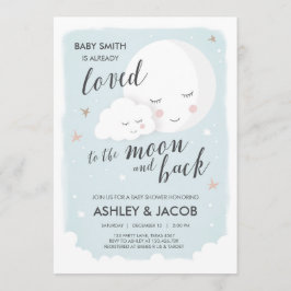 Babydusche zum Mond und zurück Einladung