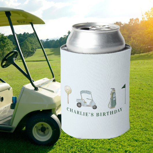 Babydusche zum Tee, Golf-Geburtstagsparty Dosenkühler