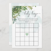 Babydusche zum Thema "Baby Bingo" Einladung (Vorne/Hinten)