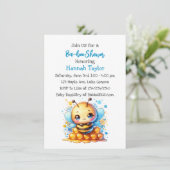 Babydusche zum Thema Honigbiene Einladung (Stehend Vorderseite)