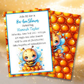 Babydusche zum Thema Honigbiene Einladung