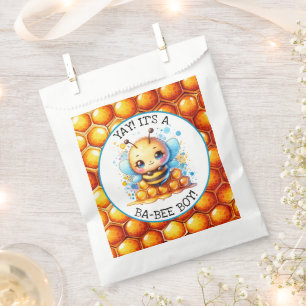Babydusche zum Thema Honigbiene Geschenktütchen