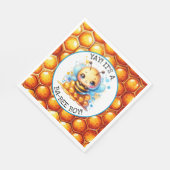 Babydusche zum Thema Honigbiene Serviette (Ecke)