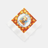 Babydusche zum Thema Honigbiene Serviette (Ecke)