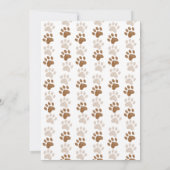 Babydusche zum Thema Hunde Einladung (Rückseite)