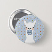 Babydusche zum Thema Lama Button (Vorne & Hinten)