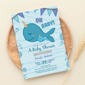 Babydusche zum Thema "Ozeane" Einladung