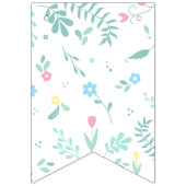 Babydusche zum Thema süße Alice im Wunderland Wimpelkette (Erste Fahne)