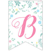 Babydusche zum Thema süße Alice im Wunderland Wimpelkette (Dritte Fahne)