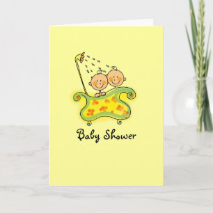 Babydusche (Zwillinge) Einladung