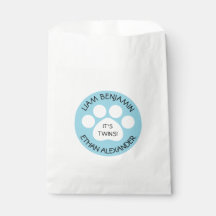 Babydusche - Zwillingsboys - Thema "Pfosten drucke