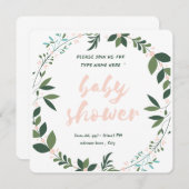 Babyduscheinladung  einladung (Vorne/Hinten)