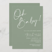 Babyduscheinladung Einladung (Vorne/Hinten)