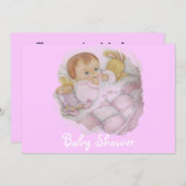 Babyduscheinladung Einladung (Vorne/Hinten)