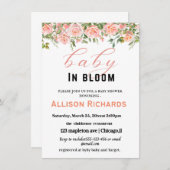 Babyduscheinladungskarte (Vorne/Hinten)