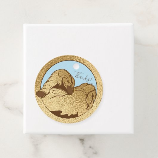 BabyduschElefanten Geschenkanhänger (Beispiel)