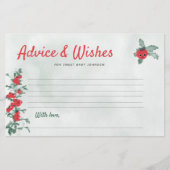 Babyduschempfehlung wünscht rustikales Tomato Wass Briefpapier (Vorderseite)