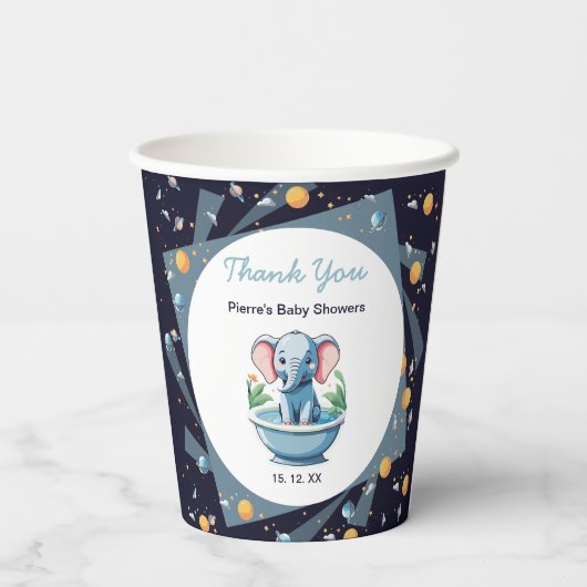 Babyduschen Pappbecher (Rückseite)