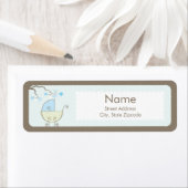 Babyduschenaufkleber - blau & grün (Insitu)