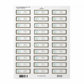 Babyduschenaufkleber - blau & grün (Vorne)