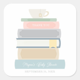 Babyduschenaufkleber Quadratischer Aufkleber