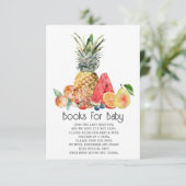 Babyduschenbuchanfragen für Baby Einladung (Stehend Vorderseite)