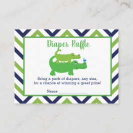 Babyduschenduschkarte mit Preppy Alligator Begleitkarte