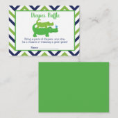 Babyduschenduschkarte mit Preppy Alligator Begleitkarte (Vorne/Hinten)