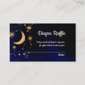 Babyduschenduschkarten für Mond und Stars Begleitkarte (Vorderseite)