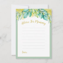 Babyduschengärten Eukalyptus Verlasse Mommy-to-be