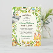 Babyduschengeschlecht Einladung (Stehend Vorderseite)