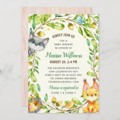 Babyduschengeschlecht Einladung (Vorne/Hinten)