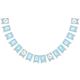 Babyduschenjagdflagge /Banner für Baby Boy Wimpelkette