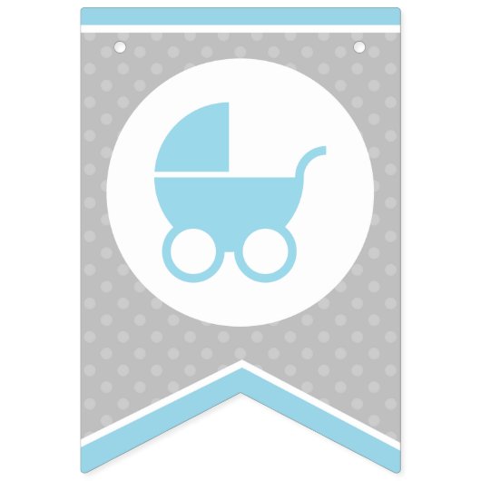 Babyduschenjagdflagge /Banner für Baby Boy Wimpelkette (Erste Fahne)