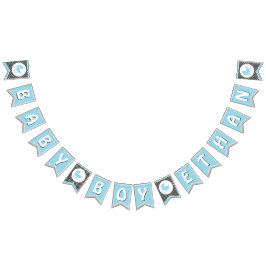 Babyduschenjagdflagge /Banner für Baby Boy Wimpelkette