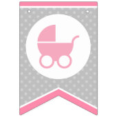Babyduschenjagdflagge /Banner für Baby Girl Wimpelkette (Erste Fahne)